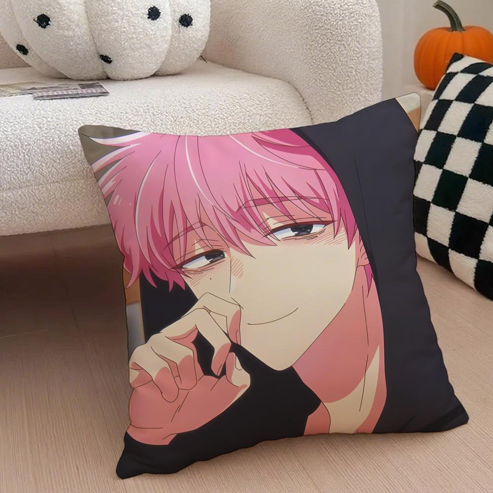 Casual Fashion Cute TTamons BSide Anime Cushion Cover Linen Pillow Case Soft Breathable Protective Couch Room Decoration