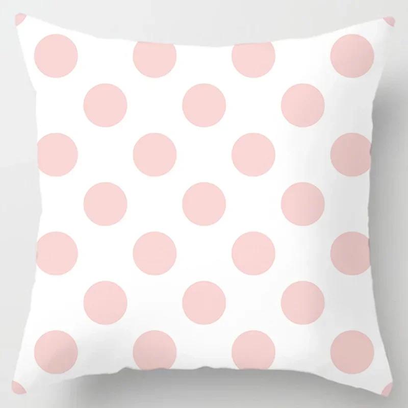 45X45Cm Pink Printed Pillowcase Decoration Sofa Cushion Cover Bed Pillowcase Home Decoration Car Cushion Cover Pillowcase