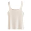 Women's French Retro Wool Knit Square Neck Sleeveless Vest Camisole