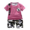 Summer Baby Boy Casual Short Sleeve T-shirt Camouflage Shorts Pants 2 Pcs Outfits Clothes Set