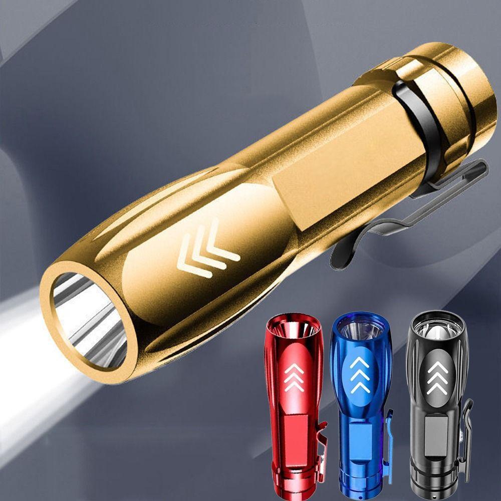 USB Rechargeable Emergency Torch Portable Pocket Camping Light Mini LED Flashlight Outdoor