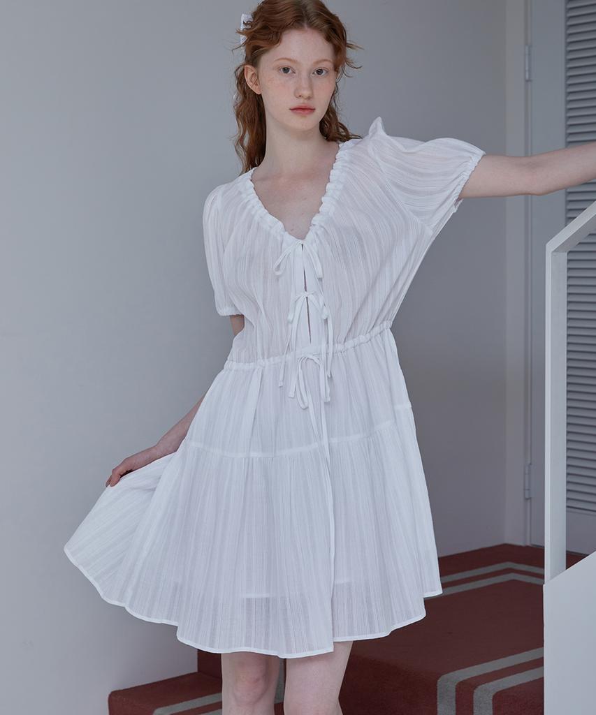 SSEMI Three Ribbon Dress(Wt)