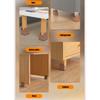 4Pcs Adjustable Furniture Chair Feet Riser Chair Foot Protection Pad Furniture Heightening Foot Pads for Couch Cabinet