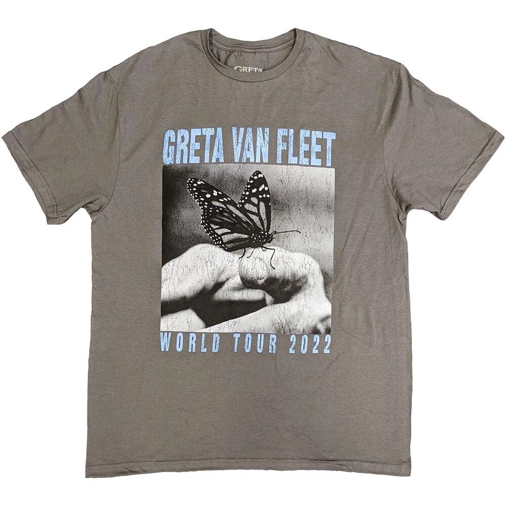 Greta Van Fleet Unisex T-Shirt: World Tour Butterfly (XX-Large) 4XL