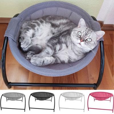 Detachable Elevated Cat Hammock Breathable Free-Standing Cat Standing Bed Comfortable Easy Assembly Pet Sleeping Nest
