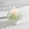 Cute Lotus Candle Holder Crystal Clear Figurines Tealight Candlestick Home Ornament Glass Everlasting Lamp Base Party Decor