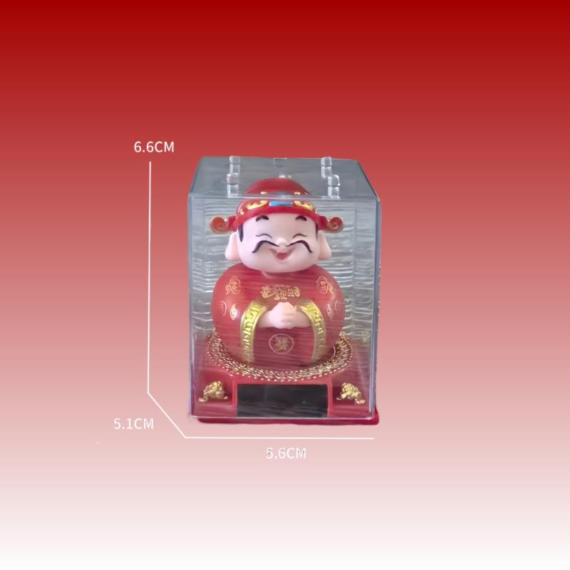 1Pcs Auto Shaking Little Monk Car Interior Accessories Toy Mini Solar Powered Little Monk Car Ornament Desktop Office Decoration