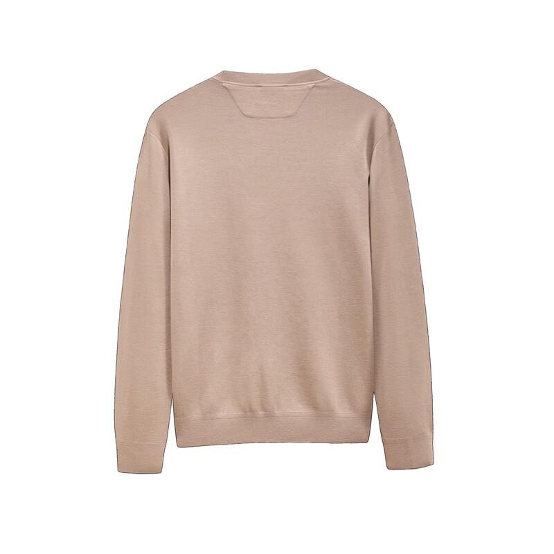 Jiumuwang Men's Slim-Fit Pure Wool Knit Sweater