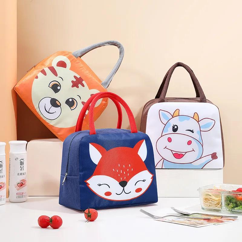 Creative Portable Insulated Thermal Lunch Box Picnic Supplies Bags Cartoon Lunch Bag Box Lunch Bags for Women Girl Kids Children 749₽
