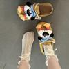 Retro Baotou Drag 2025 Autumn and Winter Three-dimensional Cute Cartoon Mori Casual One-word Buckle Girls Baotou Slippers