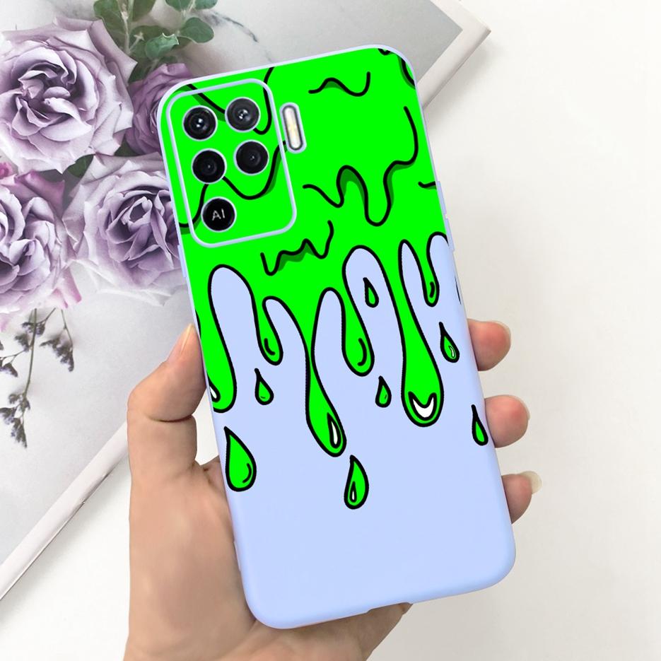 For Oppo Reno5 Lite Case Reno 5F 5Z Cute Cartoon Soft Silicone Phone Case For Oppo Reno 5 Pro Reno5 Lite 5F 5Z Back Cover Bumper