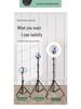 Dual Phone Outdoor Streamer Stand with Fill Light & Multi-Camera Floor Tripod