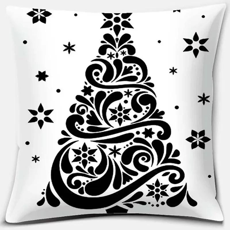 Christmas Themed Pillowcases Car Accessories Office Santa Claus Living Room Sofa Home Pillowcases