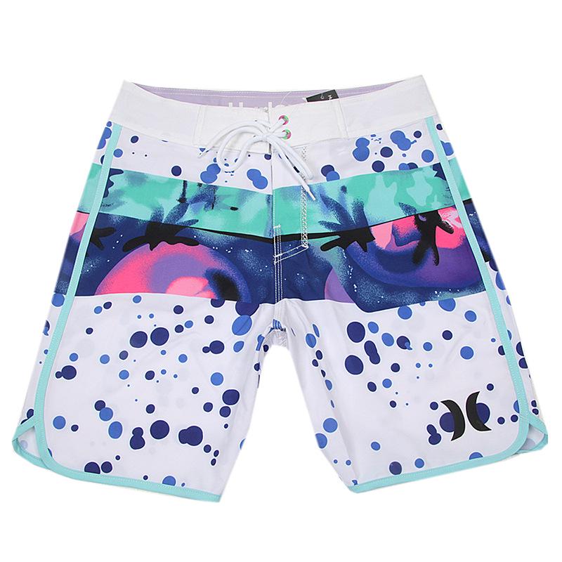 Men's Quick-Dry Elastic Beach Surf Shorts - Muscle Fit for Bodybuilding & Competition