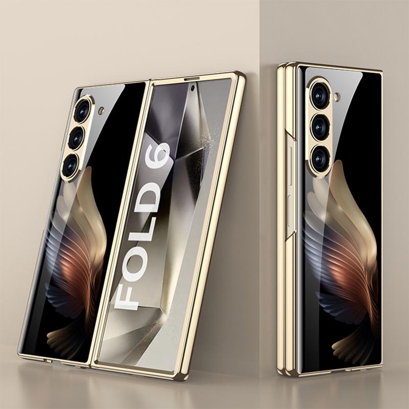 

Новый чехол для телефона Samsung Galaxy Zfold6 5g, креативный чехол с HD-рисунком из закаленного стекла, легкий, роскошный, с точными отверстиями, защита от падений Galaxy Z Fold7