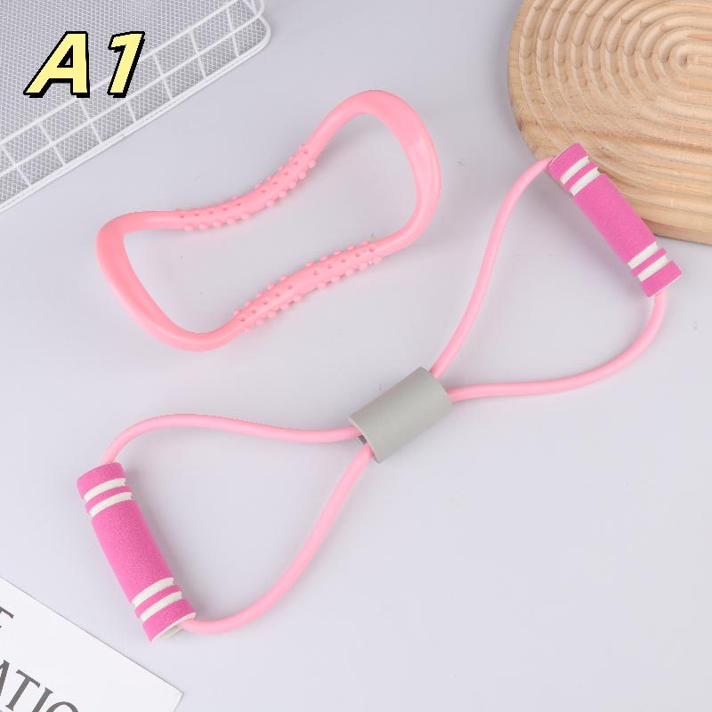 

Sports Fitness Equipment Women Neck Exercise, Stretching Resistance Band Yoga Pilates Circle Yoga And Fitness Accessories as the picture