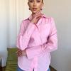 Elegant Women's Fashion Versatile Casual Solid Color Turn-Down Collar Shirt Fashion Set Women's Top