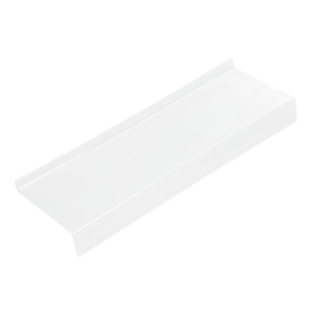 Acrylic Tilted Computer Keyboard Holder Low Front Lip Polished Finish Keyboard Riser Keyboard