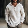 Hoodies Für Herren, Leicht, Langärmelig, Leinenhemden Mit Kapuze, Einfarbig, Pullover, Lässiger Kordelzug, Modisch,