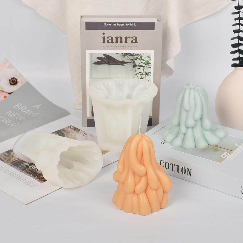 3D Ocean Tentacles Silicone Candle Mold DIY Sea Ornament Making Plaster Epoxy Resin Craft Molds Home Decoration Handmade Gifts