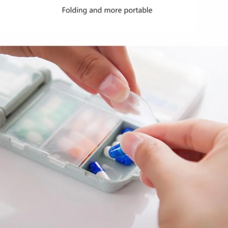 1 Stück tragbare Mini-Pillendose Medizinische Kits Vitaminpillenbox Aufbewahrungsbox Pillenbehälter Gesundheit Reiseartikel Pillendose Pillenhülle