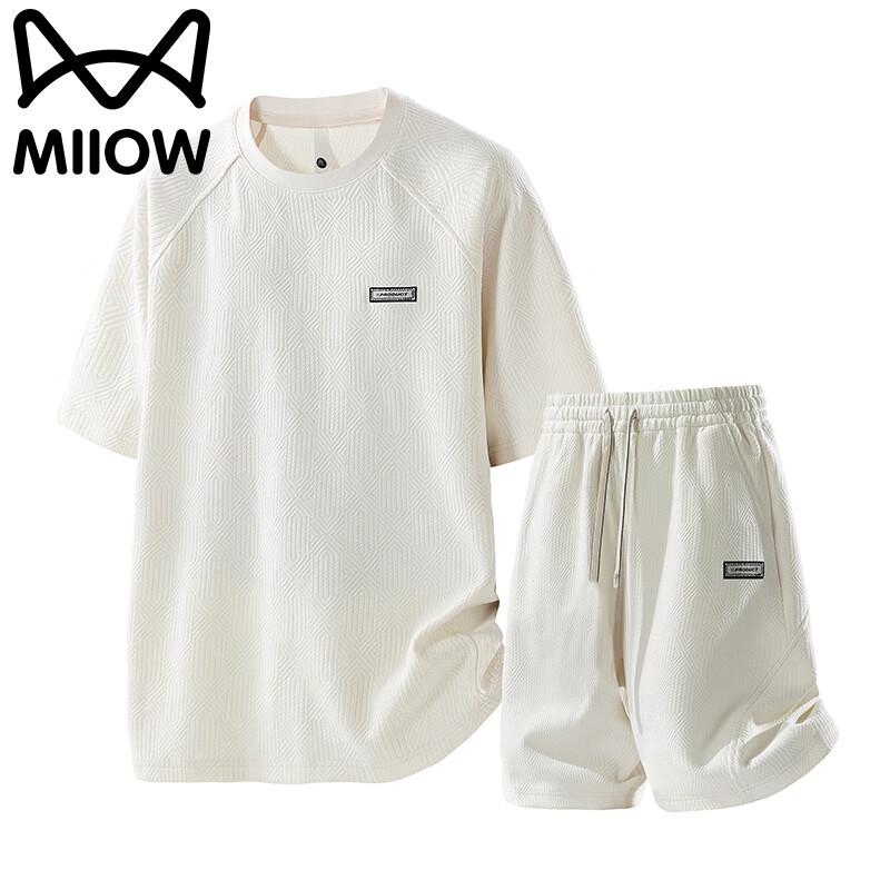 MiiOW Men's Casual T-shirt & Shorts Set