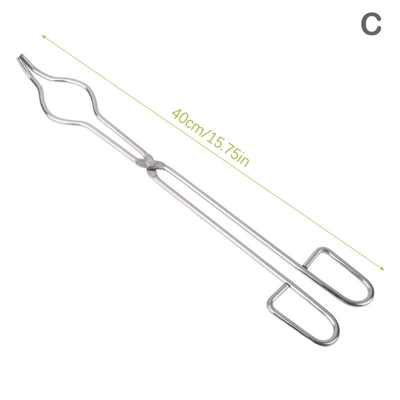Professional Grade Stainless Steel Crucible Tongs Graphite Melting Plier Holder