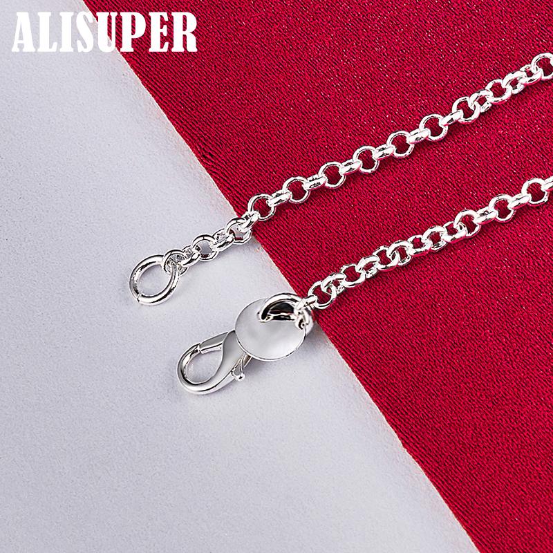 925 Sterling Silver Double Round Circle Bracelet Jewelry