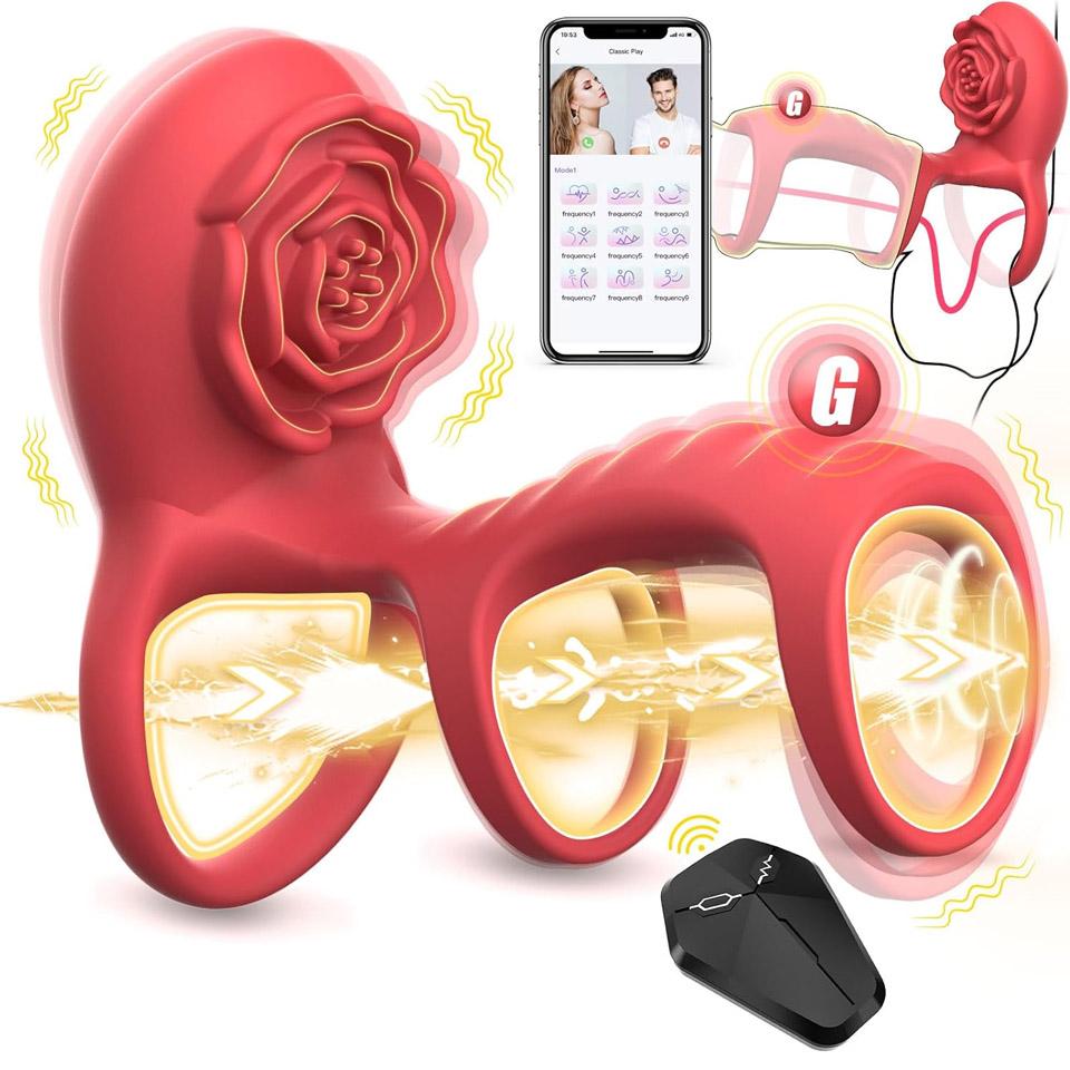 Р’РёР±СЂРёСЂСѓСЋС‰РµРµ РєРѕР»СЊС†Рѕ РґР»СЏ РїРµРЅРёСЃР° Rose РЎС‚РёРјСѓР»СЏС†РёСЏ РєР»РёС‚РѕСЂР°Р»СЊРЅРѕР№ С‚РѕС‡РєРё G РљРѕР»СЊС†Рѕ РґР»СЏ РїРµРЅРёСЃР° Р’РёР±СЂР°С‚РѕСЂ, РґРёСЃС‚Р°РЅС†РёРѕРЅРЅРѕРµ СѓРїСЂР°РІР»РµРЅРёРµ СЃ РїРѕРјРѕС‰СЊСЋ РїСЂРёР»РѕР¶РµРЅРёСЏ 9 РІРёР±СЂР°С†РёР№ Р­СЂРµРєС†РёСЏ РґР»СЏ РјСѓР¶С‡РёРЅ Рё Р¶РµРЅС‰РёРЅ Р­СЂРѕС‚РёС‡РµСЃРєРёРµ С‚РѕРІР°СЂС‹