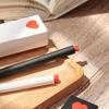 Red Heart Gel Pen & Refills Set Valentine's Day Gift 0.5mm Ballpoint Black Color Ink for Writing