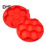 1/2 stk Silikon Hamburger Patty Maker Fryserbeholder non-stick burgerpresseform for pølsebiff sekskantet form BPA-fri grilltilbehør for