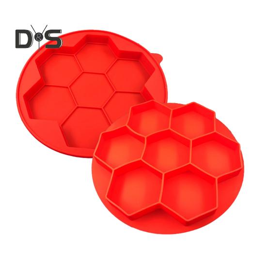 1/2 stk Silikon Hamburger Patty Maker Fryserbeholder non-stick burgerpresseform for pølsebiff sekskantet form BPA-fri grilltilbehør for