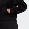 adidas Women's Velour Full-Zip Hoodie Black H25101