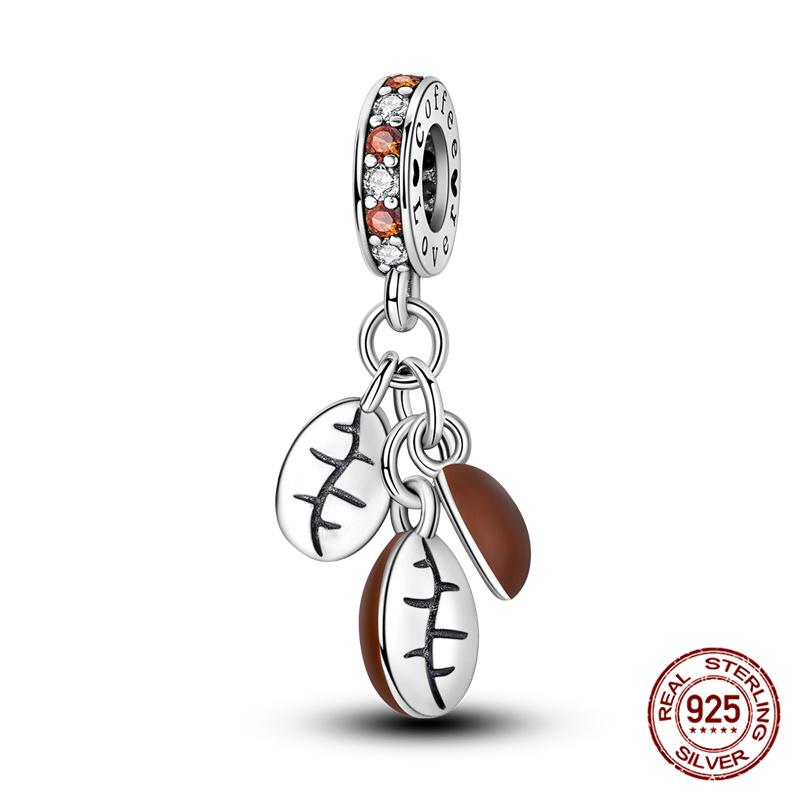 Fit Originalbracelet Coffee Collection Beaded Candy Coffee Pendant Charm Diy Jewelry Making Women Giftcopper