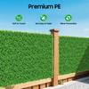 12 Pcs Artificial Boxwood Hedge Panels, UV Protected Outdoor Indoor Privacy Fence Screen, 40x60cm Green Grass Wall