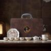 Forbidden City Dunhuang Silver-Plated Gongfu Tea Set - Cultural Gift for Leaders and Elders