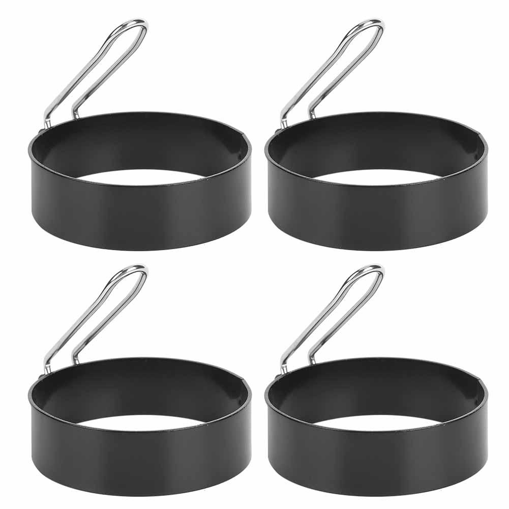 4 ST Äggring Rostfritt Stål Stekt Äggform Pannkakstillverkare Form Form Kök Matlagningsverktyg