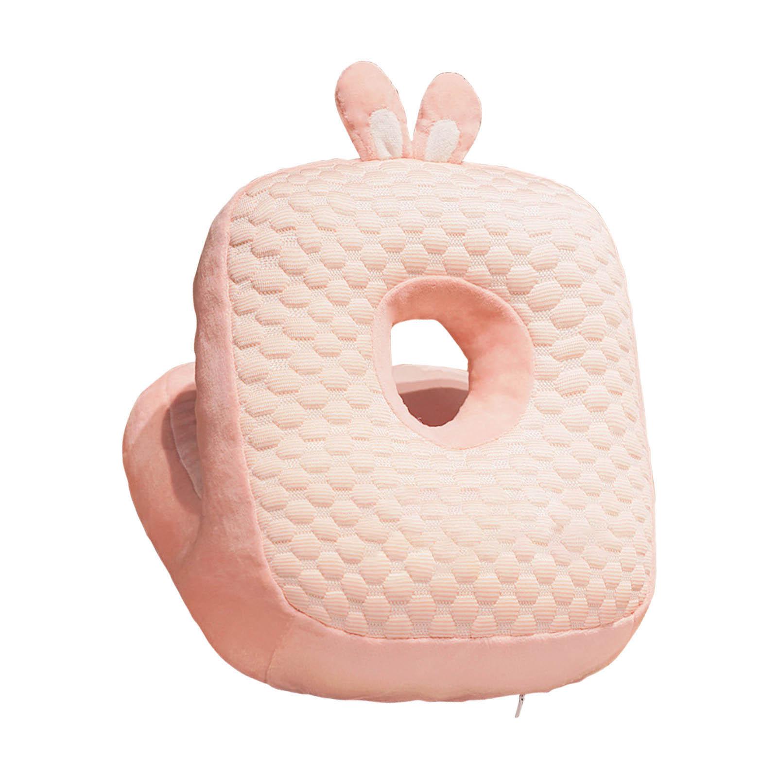 

Подушка для сна на животе Удобная Дышащая Мягкая Легко чистится Подушка для сна за столом для библиотеки офиса ярко-розовый