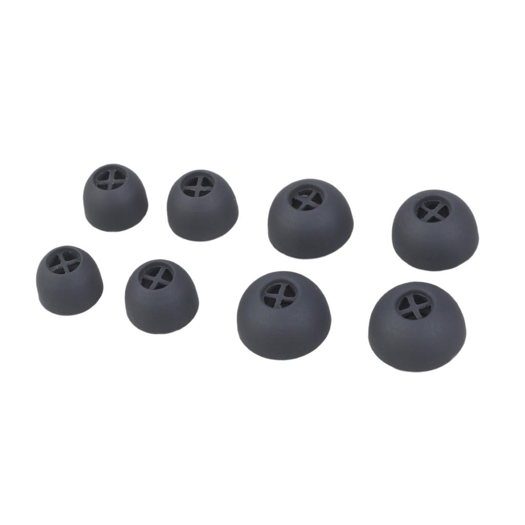 4Pairs Earbuds Cover In-Ear Tip Soft Silicone Ear Buds Accessories for 3 Earphone Eartips