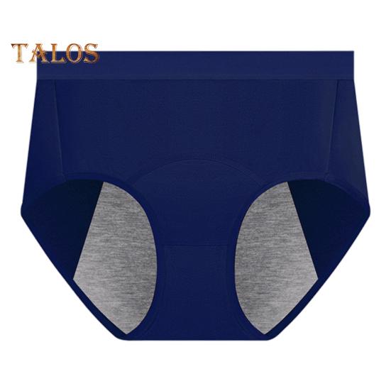 

Женские менструальные трусы с высокой талией, предотвращающие протекание, хлопковые трусики с хорошей воздухопроницаемостью, высокоэластичные, полностью закрывающие ягодицы, нижнее белье S королевский синий