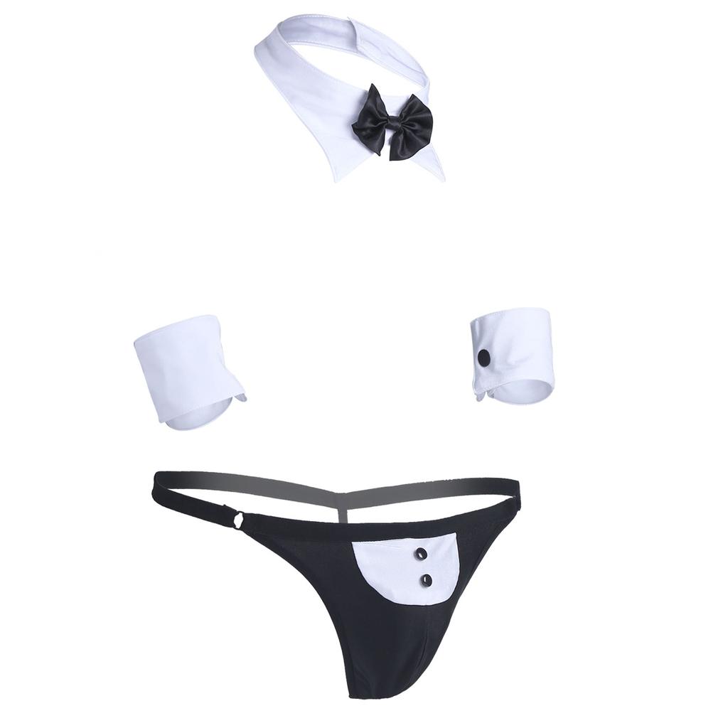 Pánský číšnický smokingový kostým Kostým pro hraní rolí Pánské spodní prádlo pro kostýmy Cosplay párty