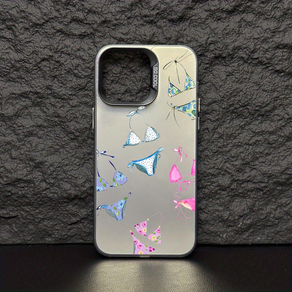 

Summer bikini beach cartoon pattern Phone Case Magnetic IMD Colorful Silver case for iPhone 17 16 15 14 13 12 Pro Max iPhone 14 Pro Max