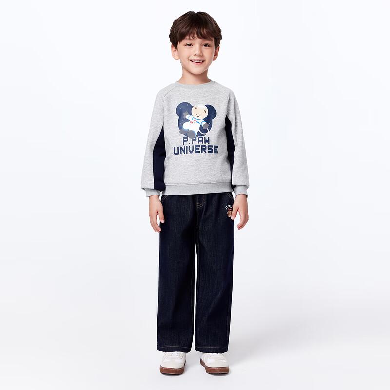 PawinPaw Cartoon Bear Boys' Round Neck Sweatshirt