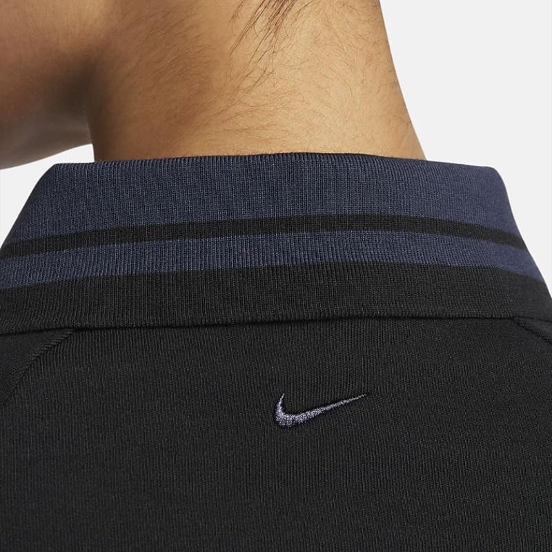 Nike Sportswear Collection Color Block Short Sleeve Polo Shirt Women Tops Black FN1881-010