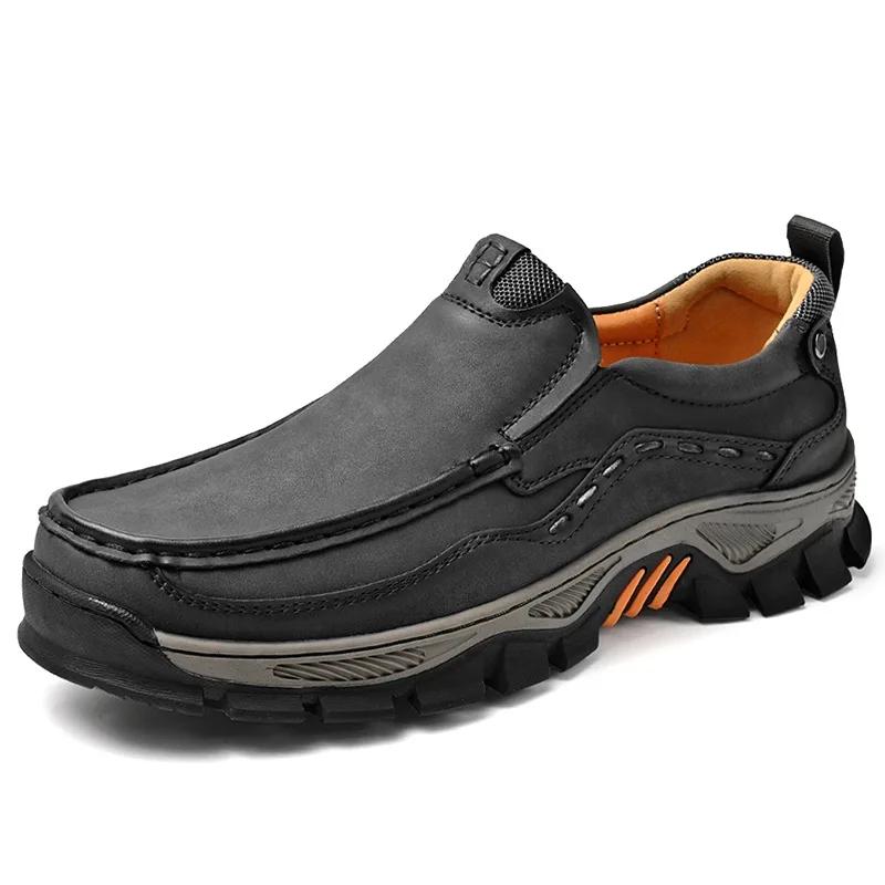 Fashion Fashion Trendy Male Driving Shoes Versatile Non-slip Hiking Shoes Comfortable Outdoor Men's Loafers Moccasins Treking Footwear