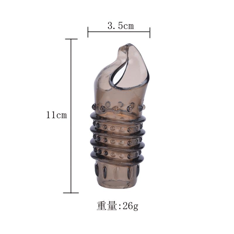Silicone Reusable Penis Sleeve Strapon Delayed Ejaculation Chastity Device Lock Sperm Erection Sex Toys For Men Bondage