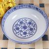 Blue and White Porcelain Large Ceramic Soup & Noodle Bowl