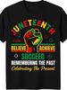 Men's Juneteenth Past Remembering Print, Graphic T-shirts, Crew Neck, Short Sleeve, S-3XL, Soft & Breathable, Summer, Ou
