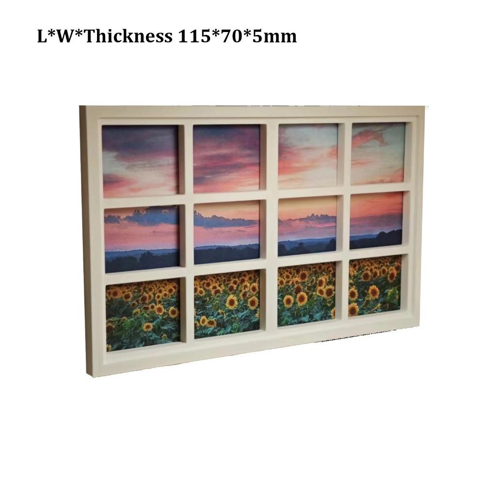 Mini Dollhouse Miniature Model Window 1:12 Doll Window Accessories Toys 4