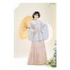 Women's Ming Dynasty Hanfu Set, "Osmanthus Rabbit" Embroidery Jacket with Pipa Sleeves & Mamian Skirt